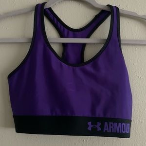 Purple Under Armour Sports Bra Size S